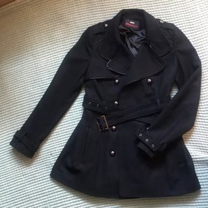 City Coat new double breasted wool formal pea coat